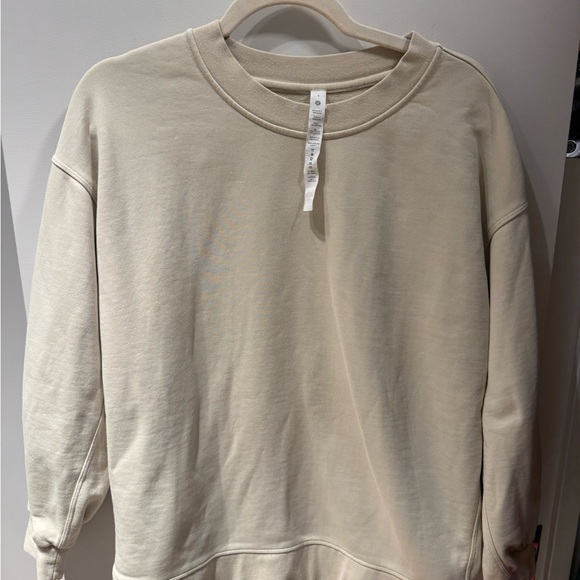 Lululemon Perfectly Oversized Crew Sweatshirt in Biege - Picture 5 of 9